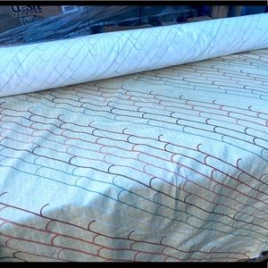 Rare! Vintage 80’s Blurred Lines Graphic Print Sheet Fabric - Sateen 59”x 108”